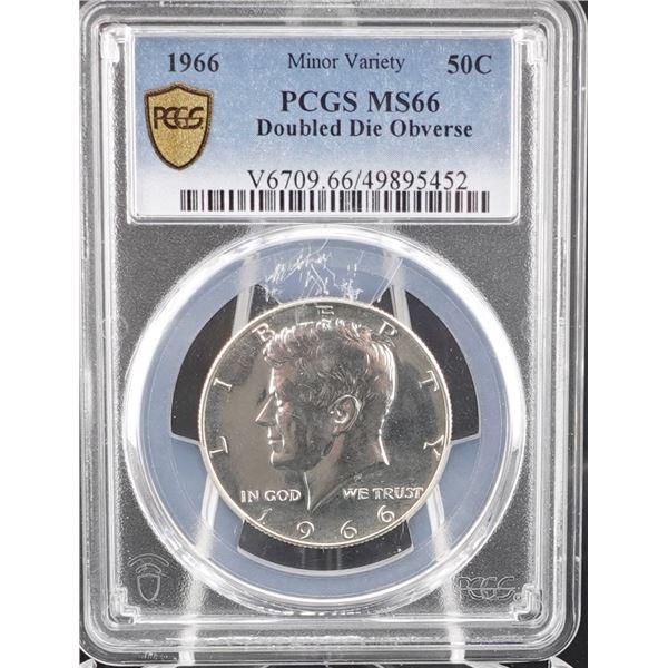 1966 Kennedy Half Dollar DDO