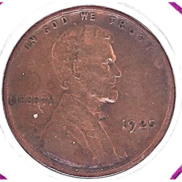 1925 Lincoln Wheat Cent Red