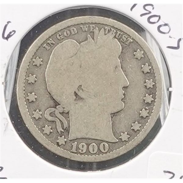 1900-S Barber Quarter