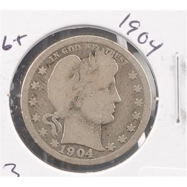 1904 Barber Quarter `