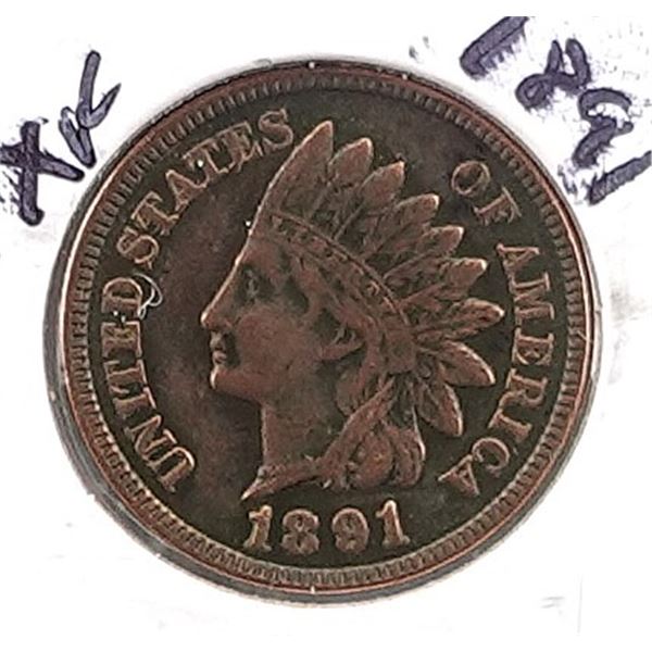 1891 Indian Head Cent
