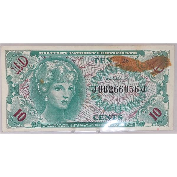 Series 641 10 Cent Military Pay