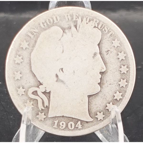 1904-S Barber Half Dollar