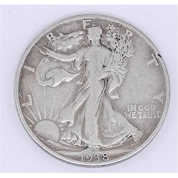 1938-D Walking Liberty Half Dollar