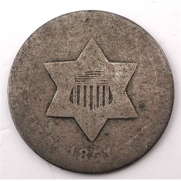 1851 3 Cent Piece