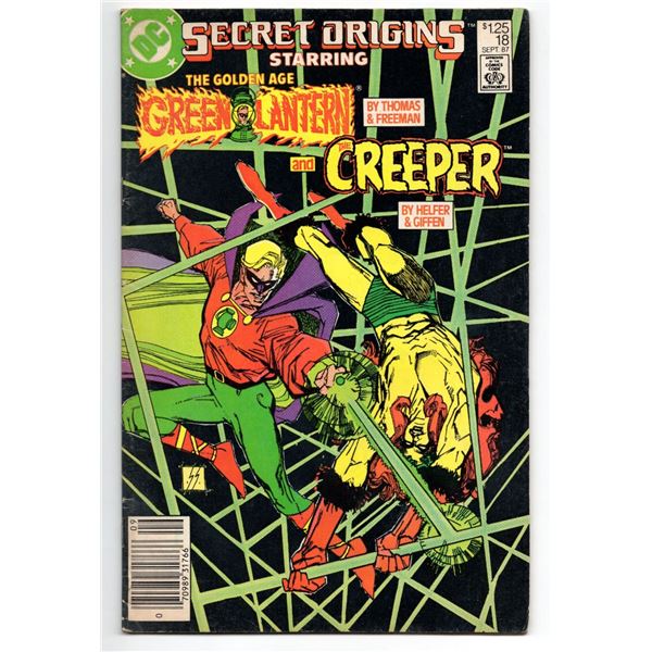 DC Secret Origins Starring The Golden Age Green Lantern and The Creeper