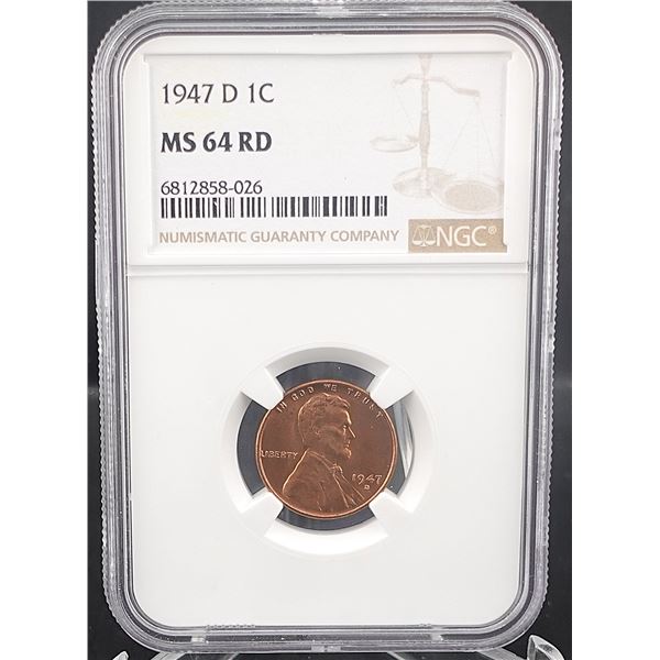 1947-D Wheat Cent RD
