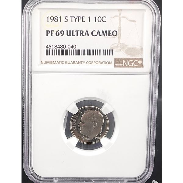 1981-S Type 1 Roosevelt Dime