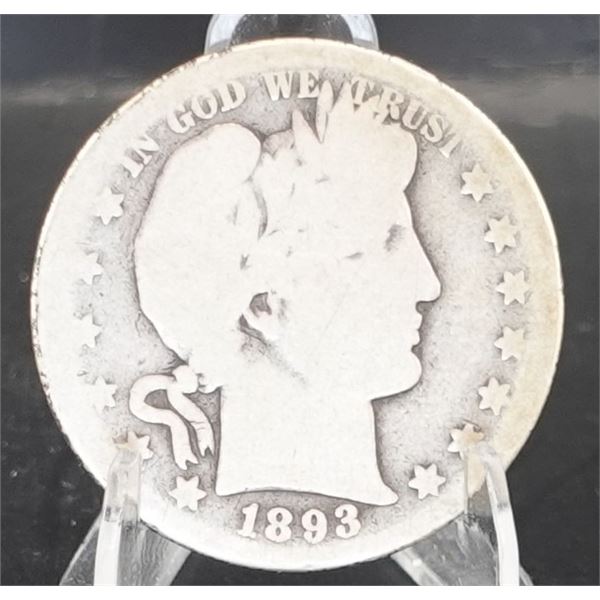 1893-S Barber Half Dollar
