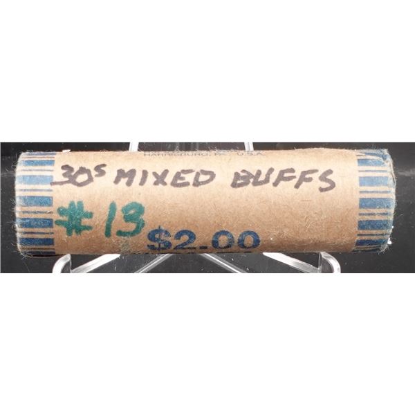Roll of Mixed Date Buffalo Nickels