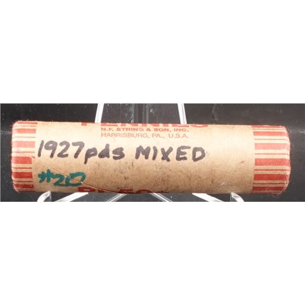 Roll of 1927 P, D, S Wheat Cents