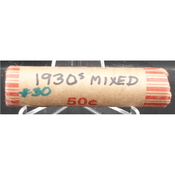 Roll of 1930's Mixed Wheat Cents