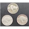 Image 2 : 1937 P, D, S Buffalo Nickel Set