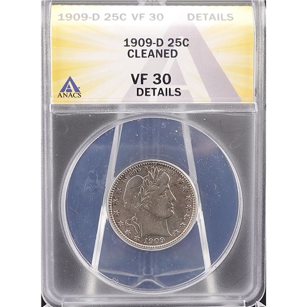 1909-D Barber Quarter