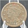 Image 1 : 1848 Braided Hair Large Cent