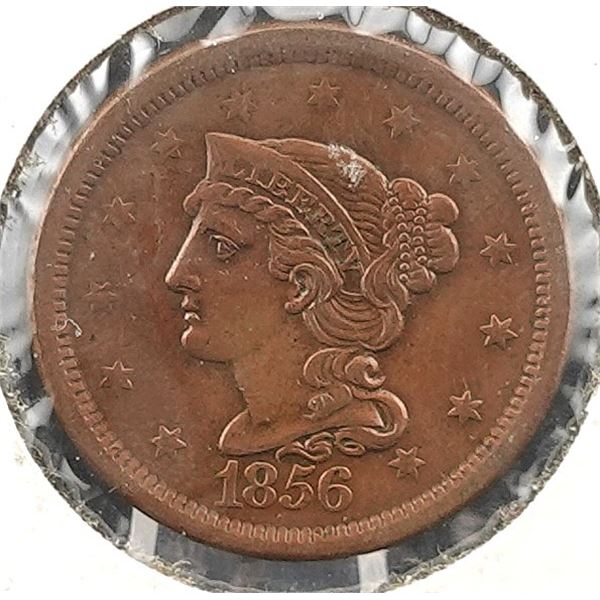 1856 Braided Hair Large Cent