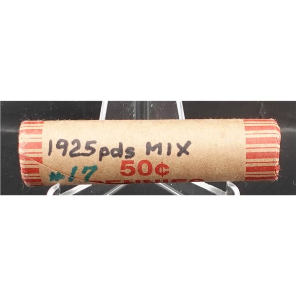 Roll of 1925 P, D, S Wheat Cents