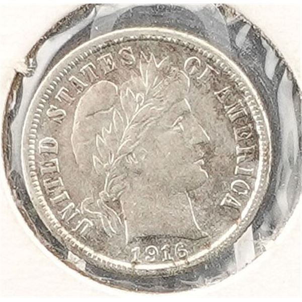 1916-S Barber Dime