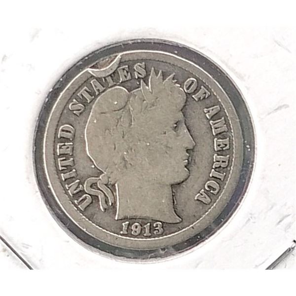 1913 Barber Dime