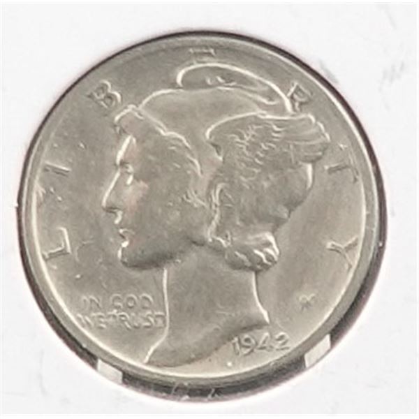 1942 Mercury Dime