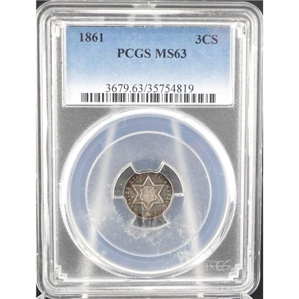 1861 3 Cent Piece