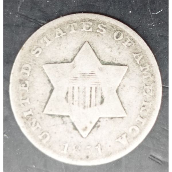 1851 3 Cent Piece