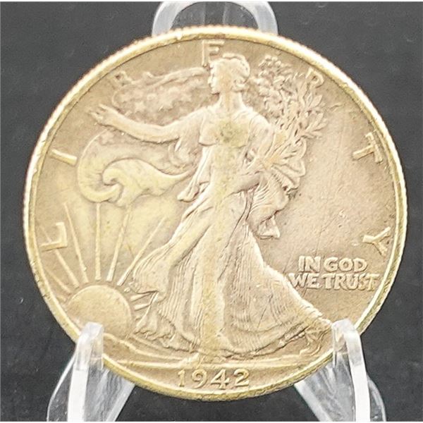 1942-D Walking Liberty Half Dollar