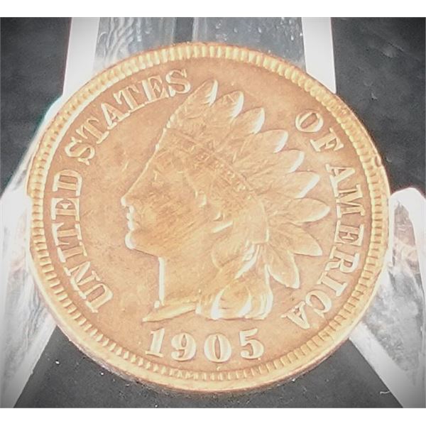 1905 Indian Head Cent Red
