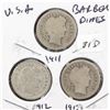 Image 1 : (3) Barber Dime