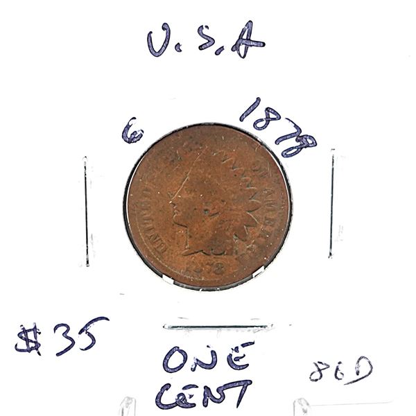 1878 Indian Head Cent