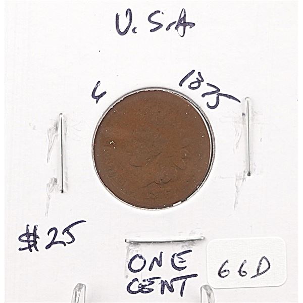 1875 Indian Head Cent