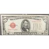 Image 1 : 1928-C Red Seal $5 Note
