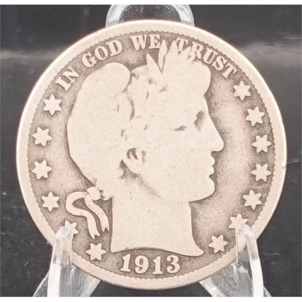 1913 Barber Half Dollar