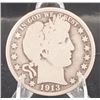 Image 1 : 1913 Barber Half Dollar