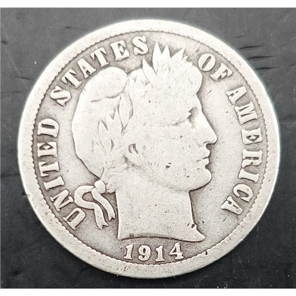 1914 Barber Dime