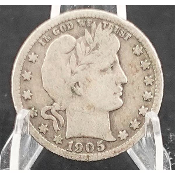 1905-S Barber Quarter