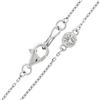 Image 5 : NEW 14K White Gold 1.0 ctw Bezel Station Round Diamond by the Yard Chain Necklac