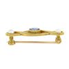 Image 5 : Antique Whiteside & Blank 14k Gold Montana Sapphire Natural Pearl Petite Brooch
