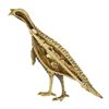 Image 3 : Vintage Solid 18k Yellow Gold Detailed Textured 3D Turkey Bird Pin Brooch