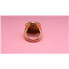 Image 6 : 18k Yellow Gold Cameo Agate & Diamond Ring