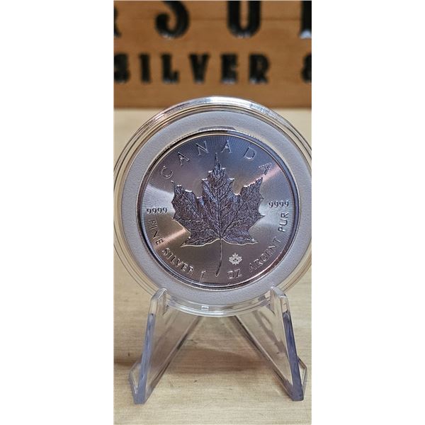 Lot 35-1) 1 oz Canadian Maple 2023 Silver