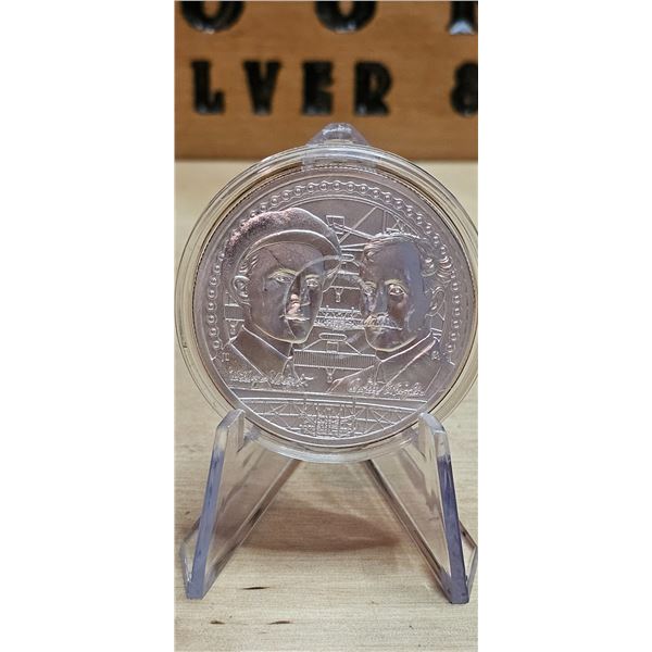Lot 42-1) 1 oz Wright Brothers Silver