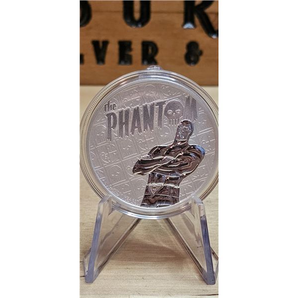 Lot 44-1) 1 oz Phantom Tuvalu Silver Round