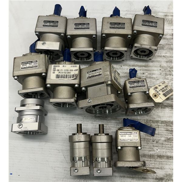 Lot of (12) Misc. Nidec-Shimpo Gear Reducers