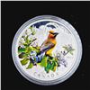 Image 2 : RCM 2022 $20 Fine Silver Coin - Colourful Birds: Cedar Waxwing 31.39g 99.99% Silver