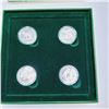 Image 2 : RCM 1996 Sterling Silver Fifty Cent Four Coin Set - Little Wild Ones 37.2g 92.5% Silver