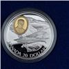Image 2 : RCM $20 Silver Coin - Powered Flight In Canada: The Fleet 80 Canuck 31.103g 92.5% Silver