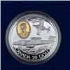 Image 2 : RCM $20 Silver Coin - Powered Flight In Canada: CF-100 Canuck 31.103g 92.5% Silver