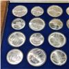 Image 2 : 1976 Montreal Olympic Proof Coin Set 28 Coins .925 Silver 30.24 Troy Ounces