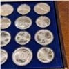 Image 4 : 1976 Montreal Olympic Proof Coin Set 28 Coins .925 Silver 30.24 Troy Ounces
